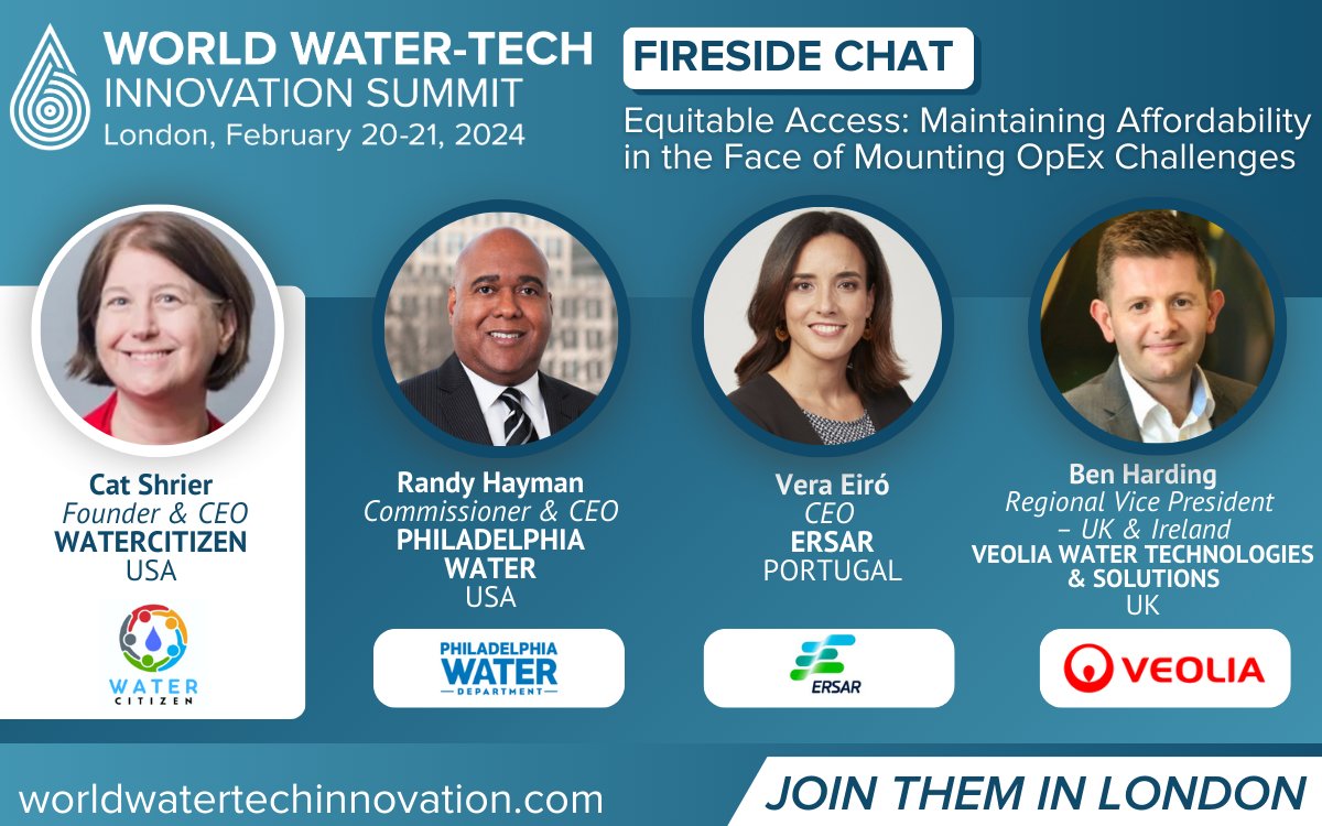 VeoliaWaterTech's tweet image. Our very own Ben Harding joins the @WorldWaterTech panel on &quot;Equitable Access&quot; Feb 20, spotlighting our commitment to water as a human right. He will be joined by experts from WaterCitizen, @PhillyH2O, and Ersar. Learn more here: bit.ly/3OQc862 

#WorldWaterTech