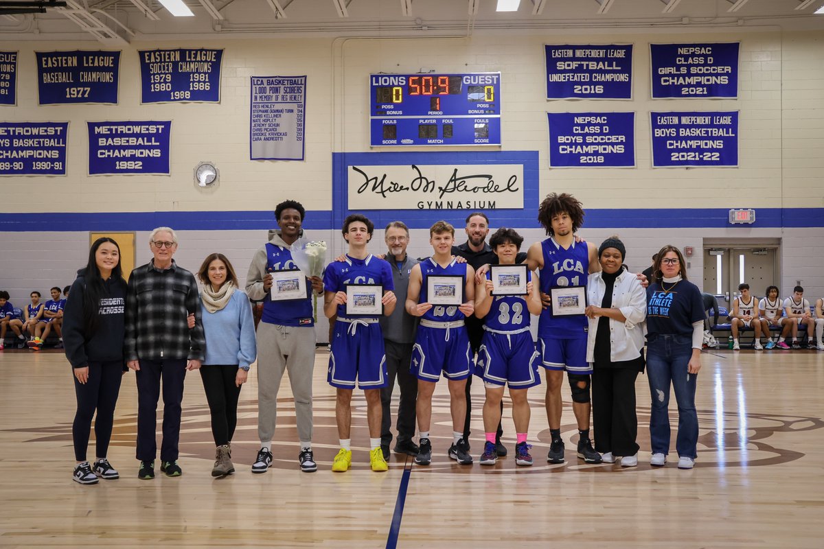 LCA_Boys_Hoops's tweet photo. Senior night✅ https://t.co/VQcSAAEvTT