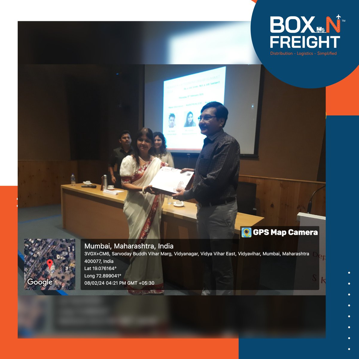 boxnfreight's tweet photo. Nimish Kotecha and Vinita Rajani at Somaiya Entrepreneurship Summit 2024 ignited entrepreneurial sparks, inspiring the next generation of business leaders in logistics and entrepreneurship.  

#boxnfreight #SomaiyaEntrepreneurshipSummit2024 #insightfuldiscussions #innovation https://t.co/iNU9ZU1sGA