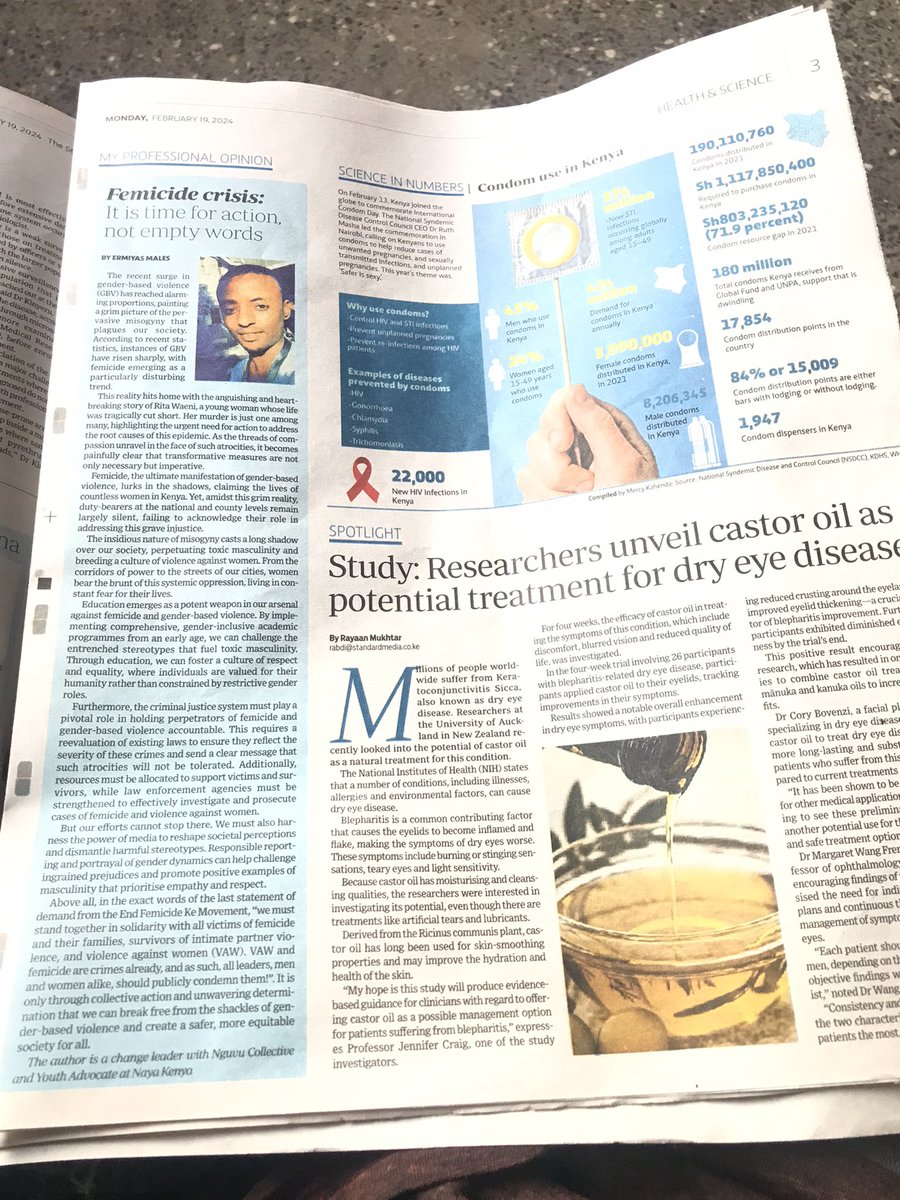 'Time for action, not just words! Check out my opinion piece in today's @StandardKenya on #EndFemicideKe Let's unite to put an end to gender-based violence and ensure a safer future for all.' #NAYAVoices #nimechanuka