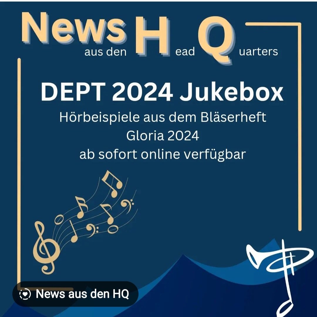 Hört mal rein was wir in Hamburg zum Posaunentag Spielen 3.-5.5. 24
#dept2024 
#Posaunenchor 
#evang
dept2024.de/jukebox?fbclid…