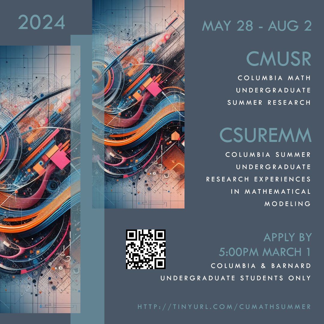 Columbia Undergraduate Research in Mathematics tweet media