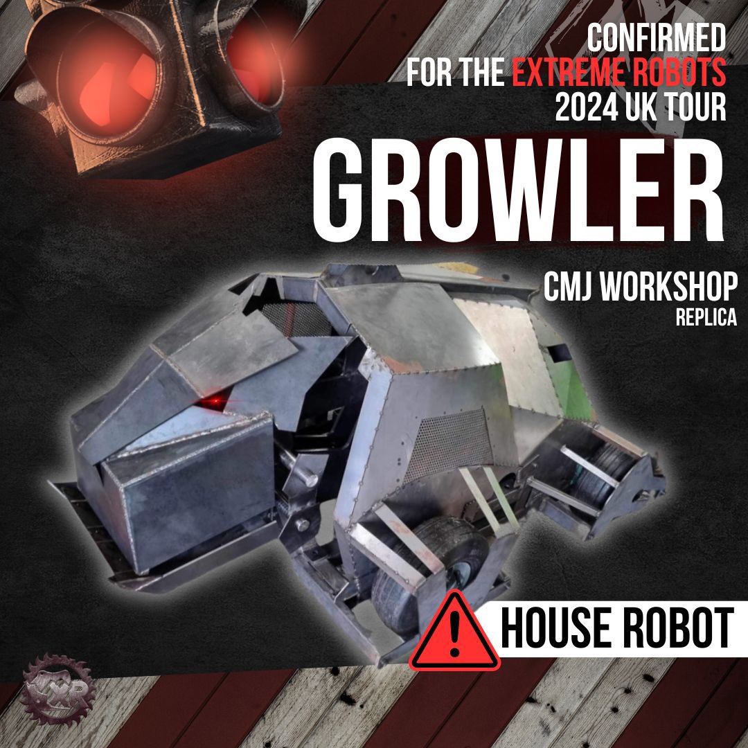 🚨 THEY KEEP ON COMING!!! Exciting Update for the Extreme Robots 2024 UK Tour! 🤖 Brace yourselves as the ferocious House Robot GROWLER joins our lineup! 🚨 tickets - extremerobots.co.uk/tickets