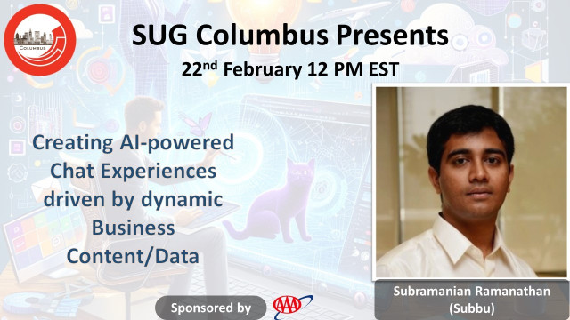SUG Columbus (@sugcolumbus) on Twitter photo <a href="/SUGColumbus/">SUG Columbus</a> presents the "๐ช๐ง๐๐๐๐๐๐ ๐ผ๐ฐ-๐๐ค๐๐๐๐๐
๐ช๐๐๐ฉ ๐๐๐ฅ๐๐ง๐๐๐๐๐๐จ ๐๐๐๐๐๐ ๐๐ฎ ๐๐๐ฃ๐๐ข๐๐ ๐ฝ๐๐จ๐๐ฃ๐๐จ๐" by <a href="/rmsubu/">Subbu</a>
๐๐๐๐ ๐๐ ๐๐ 22๐๐
๐ญ๐๐ 12 ๐ท๐ด ๐ฌ๐บ๐ป kommunity.com/sitecore-user-โฆ <a href="/himadric/">Himadri Chakrabarti (he/him) | himadric.eth ๐</a> <a href="/darjimaulik/">Maulik Darji</a> #sitecore <a href="/SUGColumbus/">SUG Columbus</a> presents the "๐ช๐ง๐๐๐๐๐๐ ๐ผ๐ฐ-๐๐ค๐๐๐๐๐
๐ช๐๐๐ฉ ๐๐๐ฅ๐๐ง๐๐๐๐๐๐จ ๐๐๐๐๐๐ ๐๐ฎ ๐๐๐ฃ๐๐ข๐๐ ๐ฝ๐๐จ๐๐ฃ๐๐จ๐" by <a href="/rmsubu/">Subbu</a>
๐๐๐๐ ๐๐ ๐๐ 22๐๐
๐ญ๐๐ 12 ๐ท๐ด ๐ฌ๐บ๐ป kommunity.com/sitecore-user-โฆ <a href="/himadric/">Himadri Chakrabarti (he/him) | himadric.eth ๐</a> <a href="/darjimaulik/">Maulik Darji</a> #sitecore