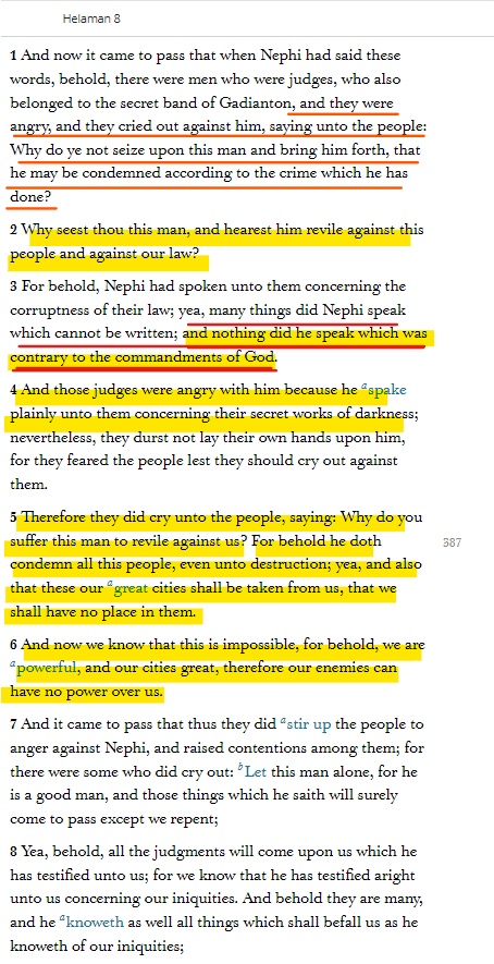 CLURT1847's tweet photo. Here are a few passages in the BoM that represent what it is like (the reception and my reaction to the reaction) to speak #TrueDoctrine in an average #LDS congregation. Especially if it is in response to a statement of blatantly false doctrine. https://t.co/MC3CkjqanG