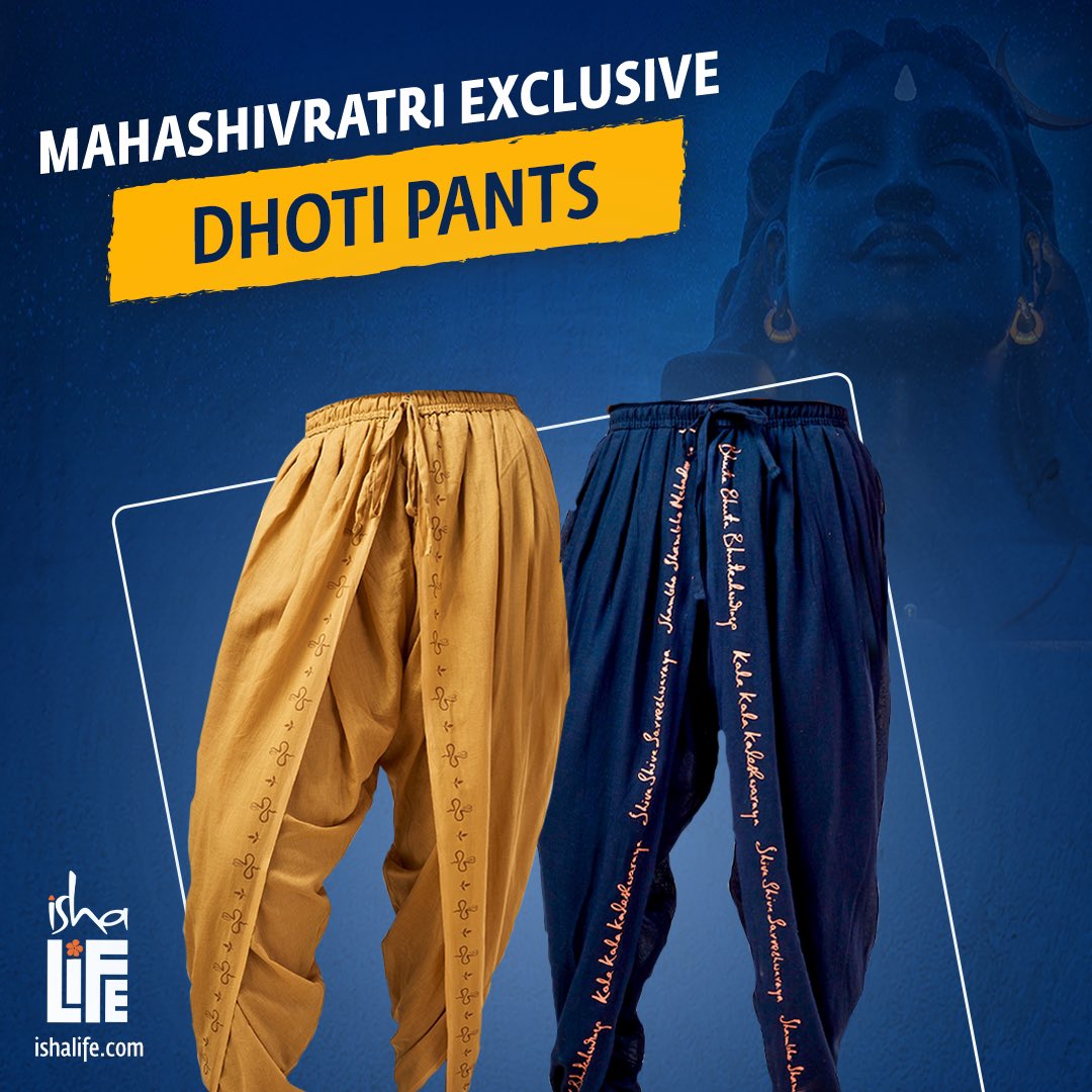 Isha Life - Introducing our iconic dhoti pants specially designed for  women. Vibrant colours to choose from. In organic and mangalagiri cotton.  ishashoppe.com/in/clothings-accessories/women-dhoti-pants.html/ | Facebook