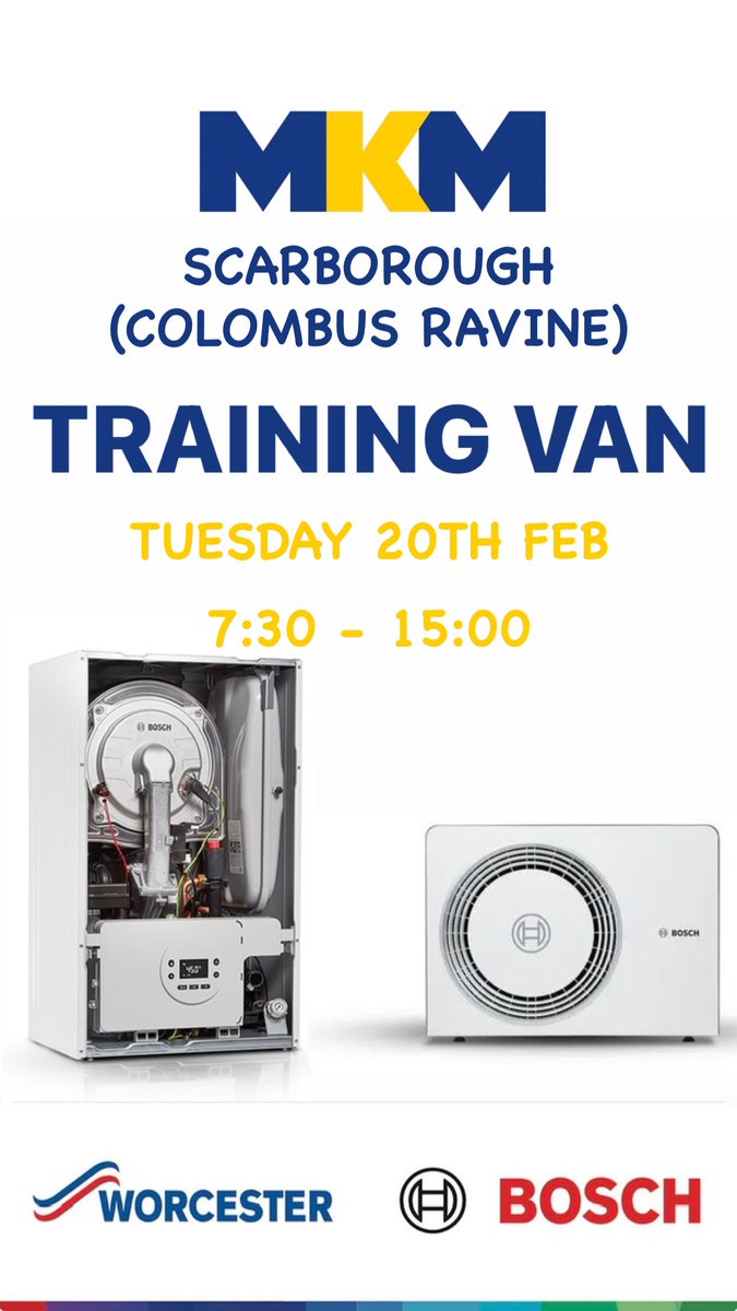 Tomorrow (Tuesday 20th) I’ll be at <a href="/mkmbs/">MKM Building Supplies</a> SCARBOROUGH with mobile trainer Des. Please hop on board and get a hands on training experience on our current range of boilers whilst talking all things gas, oil, commercial and renewables