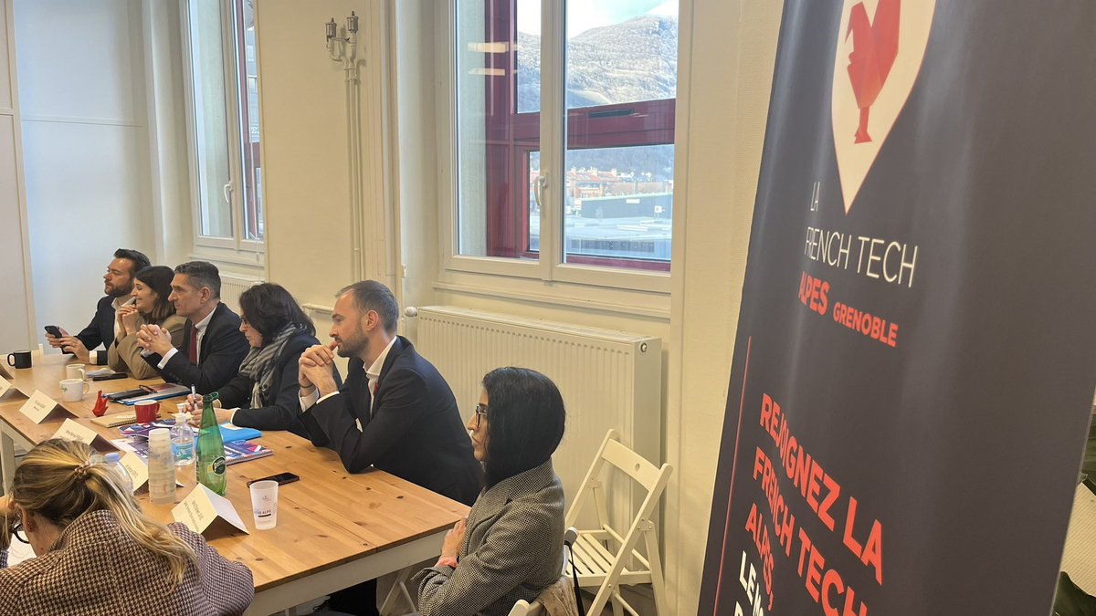 #Numérique | La secrétaire d’État en charge du numérique @FerrariMarina73 est en déplacement en #Isère. 1res rencontres au #Totem de la <a href="/FTAlpsGrenoble/">FTAlps - Grenoble</a>.
<a href="/connectilib/">Connectilib</a> <a href="/LaFrenchTech/">La French Tech</a> <a href="/CoopVenture/">Coop Venture</a> <a href="/FranceTravail/">France Travail</a> #campusnumerique