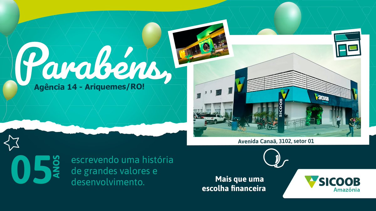 sicoob_amazonia's tweet image. Há 5 anos a Sicoob Amazônia se expandia mais uma vez em solo rondoniense.

Parabéns PA-14 por seus 5 anos de sucesso!

Que o cooperativismo continue a ser uma força para o desenvolvimento local e para a construção de um futuro mais justo e próspero para todos!

#Sicoob #PA14