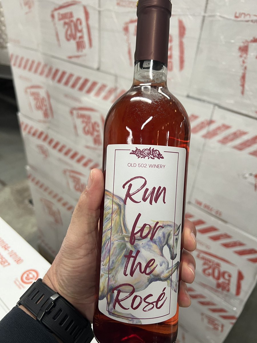 Here’s a little sneak peek at the <a href="/KyDerbyFestival/">KY Derby Festival</a> Run for the Rosé limited edition bottle. I must say it taste as great as it looks!