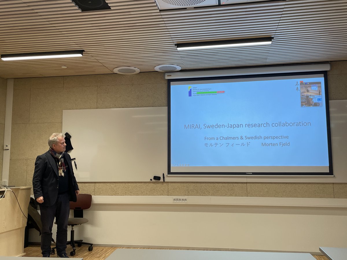rothkopfAK's tweet photo. We continue the 2024 #NJAN meeting at @UiB with Morten Fjeld who shares his insight on the #MIRAI inititative: ageing, materials &amp; sustainability. @chalmersuniv he was part of ageing research portfolio collaboration with @waseda_univ. Great documented outcomes! @jsps_stockholm https://t.co/K43ahFhTL8
