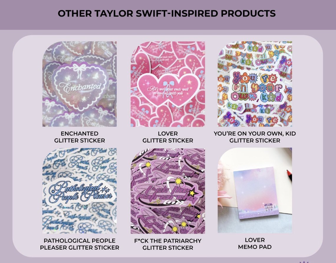 PH GO Pasabuy | Pls help RT 🌸@witheveryspring's Taylor Swift Tour Pack 🌸Price and complete details in form (+handling fee+lsf upon arrival) 🗓️DOOO/DOP: Feb. 26, 7PM 🛒forms.gle/rGUNuuc1Ub4zge… eras merch cap pouch tattoo keyring midnight sunshine socks stickers memo pad