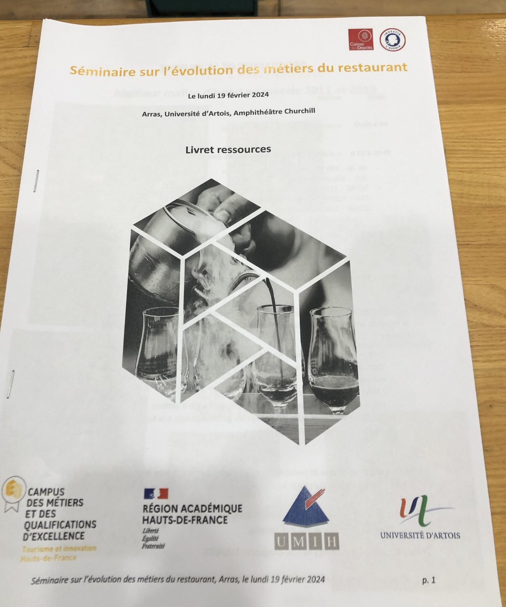 DenisCourtiade1's tweet photo. Séminaire sur l évolution des métiers du restaurant… @campustihdf @campustihregionsud #arras @education_gouv @micheltanguy @elo69330 @marionchatelchaix_ @plaza_athenee @dorchestercollection #transmission #partage #conference #université #enseignant #enseignante #formateur https://t.co/XJm6kRPvkA