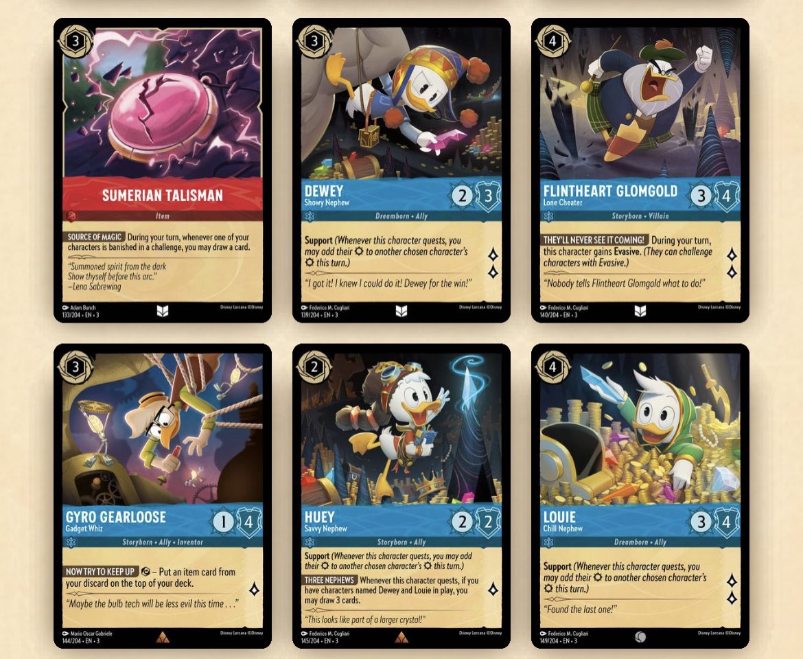 Disney Lorcana Into the Inklands DuckTales card checklist (20 cards) #DisneyLorcana #DuckTales Disney Lorcana Into the Inklands DuckTales card checklist (20 cards) #DisneyLorcana #DuckTales