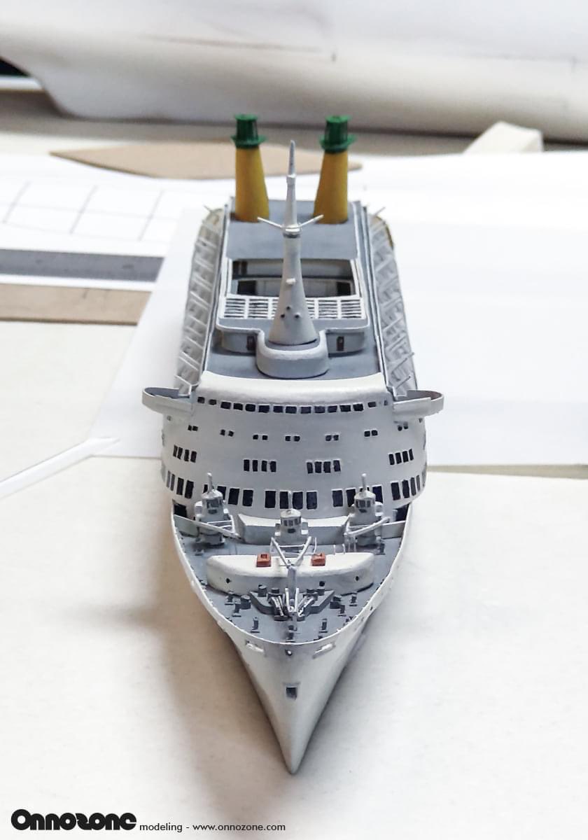 Dusting off this one, Eugenio C scale 1:600 scratch build. It has been a while I have worked on the model, my motivation stopped when the lifeboats needed to be made.

#scratchbuild #shipmodel #modelmaking #EugenioC #maritimehistory #navalarchitecture #Fincantieri #FutureOnBoard