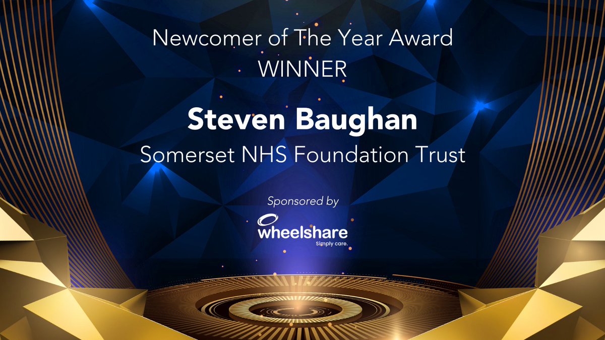 The National MyPorter Awards 2024, in association with @NHSEngland, Newcomer of The Year Award Winner Steven Baughan @SomersetFT This award is sponsored by Wheelshare Keep an eye out for the next winner announcement! #MyPorterAwards #HealthcareHeroes #Awards