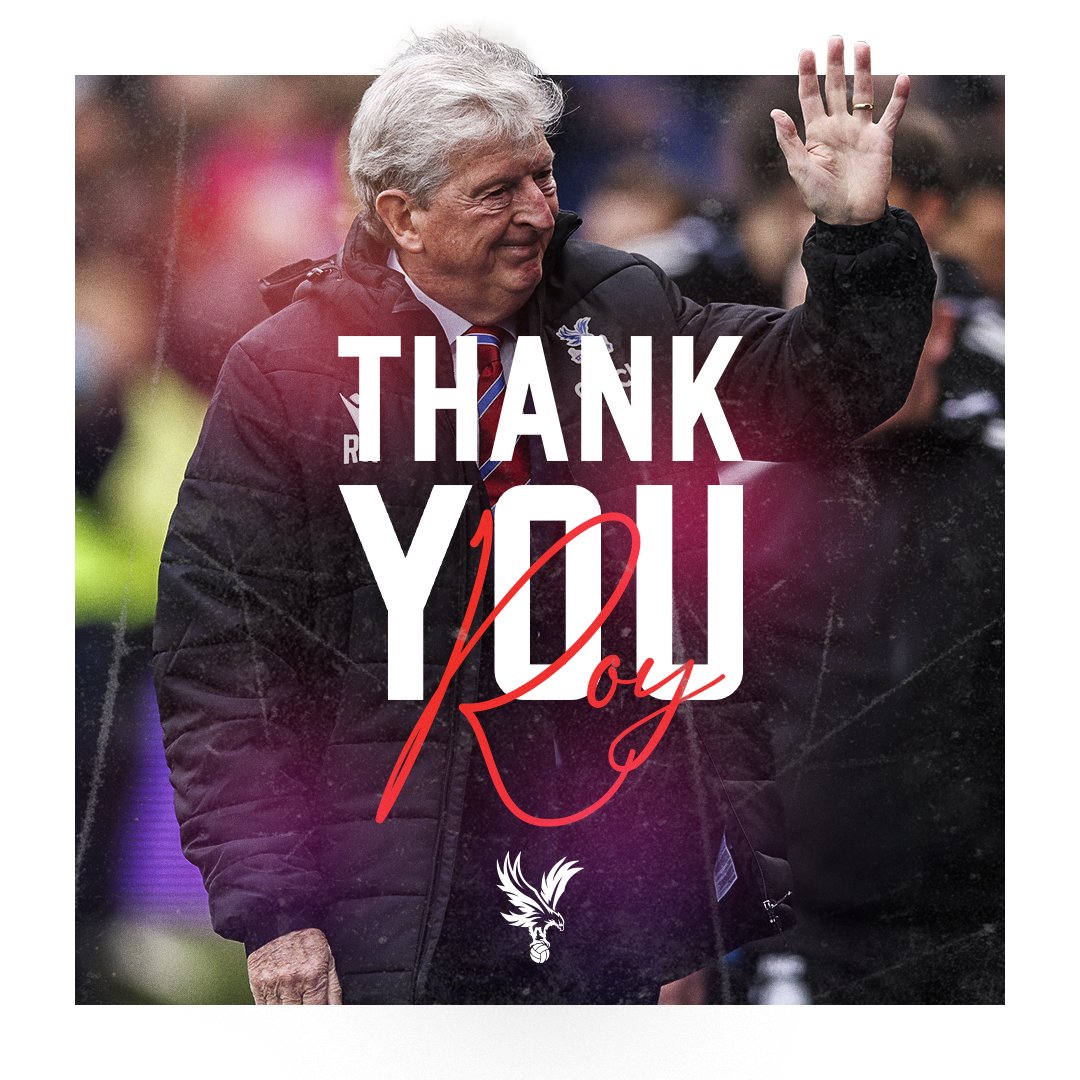 CPFC's tweet photo. Roy Hodgson has stepped down from his post as first-team manager.

We thank Roy for his outstanding service, in which he managed 200 games across six seasons.