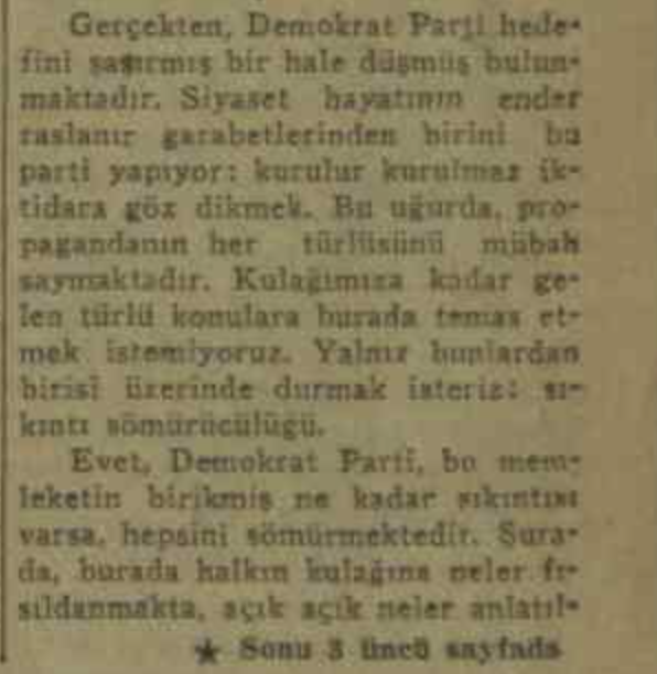 100yilinSecimi's tweet photo. Ulus Gazetesi yazarlarından CHP Milletvekili Nihat Erim 6 Temmuz 1946 tarihli köşe yazısında seçimlere iki hafta kala Demokratlara ilginç bir suçlama yöneltir: "kurulur kurulmaz iktidara göz dikmek!" 
Erim'in bu suçlaması siyasi tarihimizin ilginç vakalarından biridir... https://t.co/3u0OHcey4C