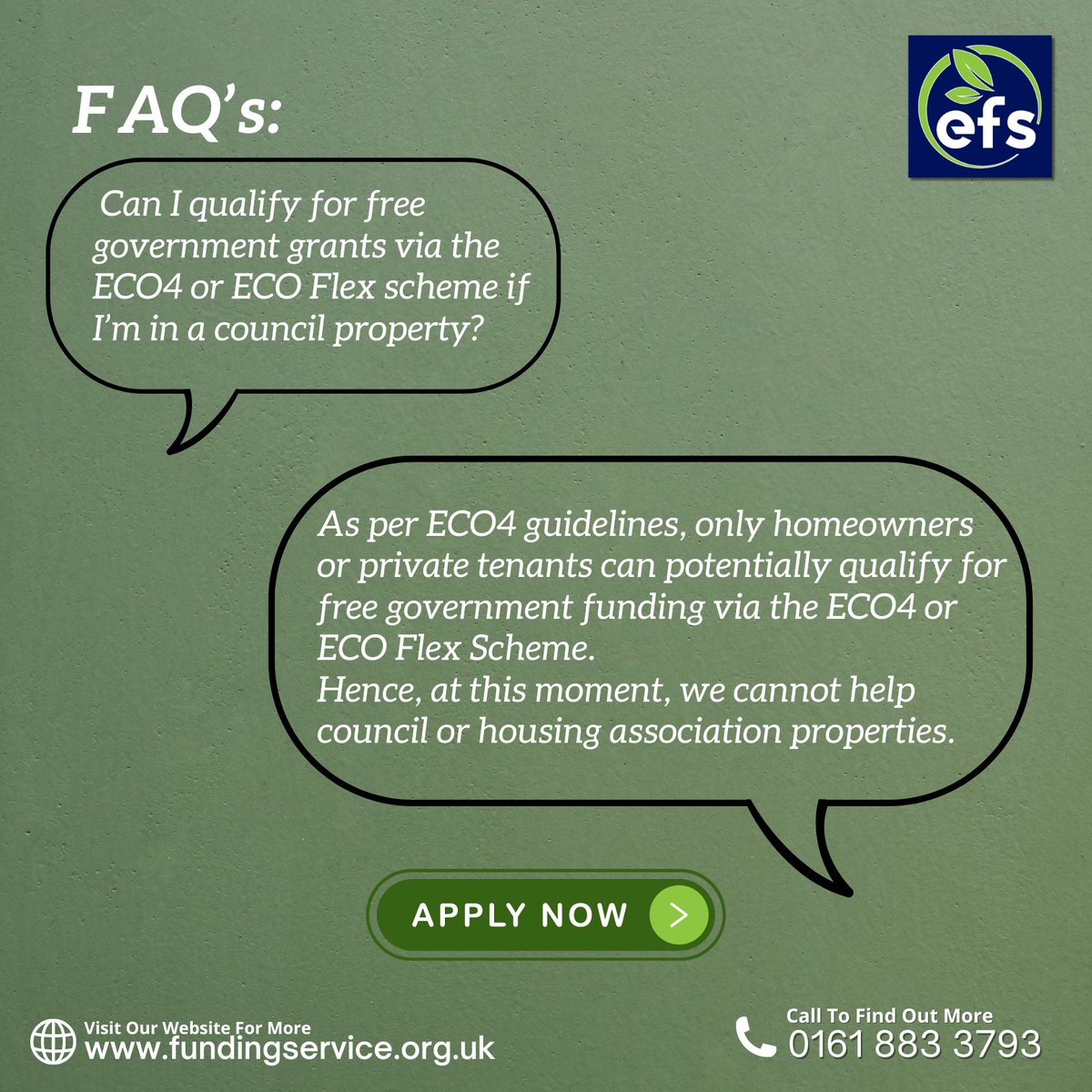 Some of our FAQ's 📷

For more information or to apply for free government grants, visit 📷
📷fundingservice.org.uk/eco-flex/
📷 0161 883 3793
.
.
.
#eco #free #governmentgrants #governmentschemes #asthma #diabetes #arthritis #COPD #bloodpressure