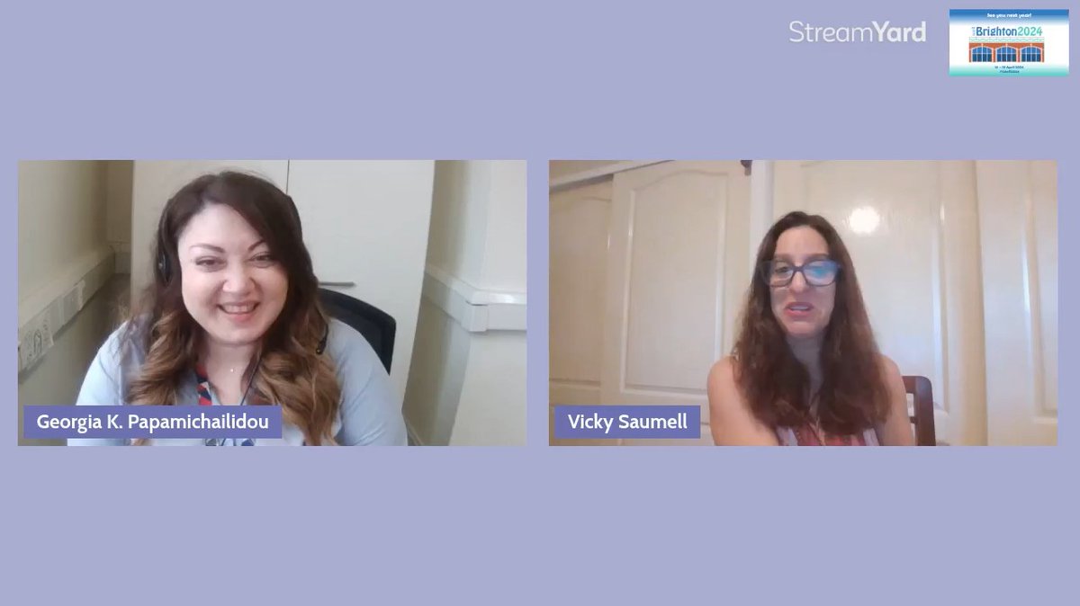 Today I had the pleasure of watching an interview between Georgia Papamichailidou and @vickysaumell  for the @iatefl Live Show on Facebook about Vicky's upcoming opening keynote at the 2024 IATEFL conference in Brighton this April. #iatefl2024 #iatefl24