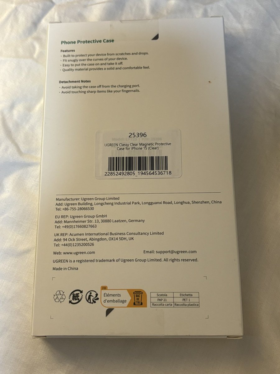 wts lfb ph

NEW SEALED UGREEN iPhone 15 Clear Magnetic Case (Magsafe)

₱400 (350 payo)

rfs: wrong size

can do sdd, loc marikina. dm if interested/reply mine !