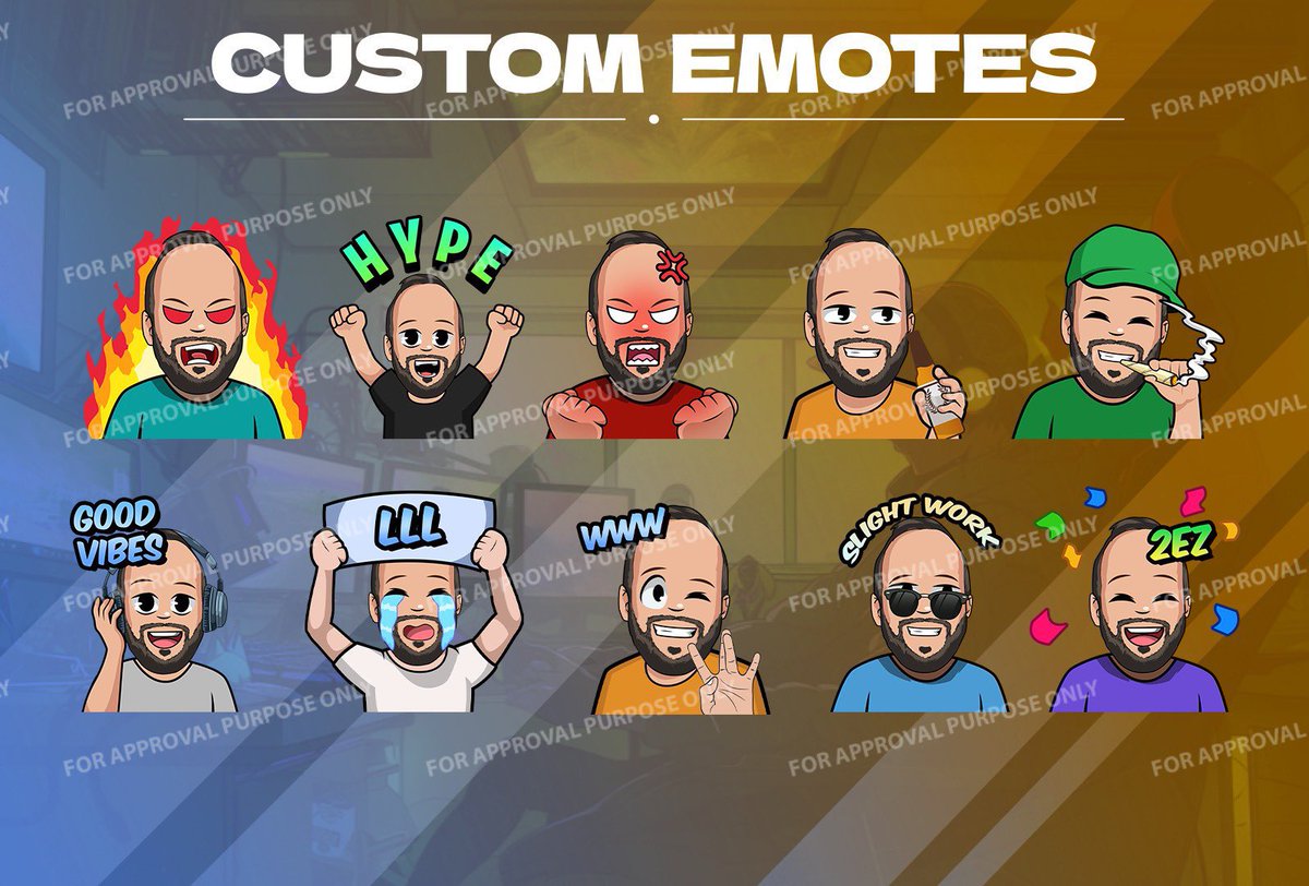 Big tings coming to the stream 💯🏄🧑‍🍳 HUGE Shoutout to <a href="/airishgraphics/">airish</a> for the work on these emotes 🔥🔥