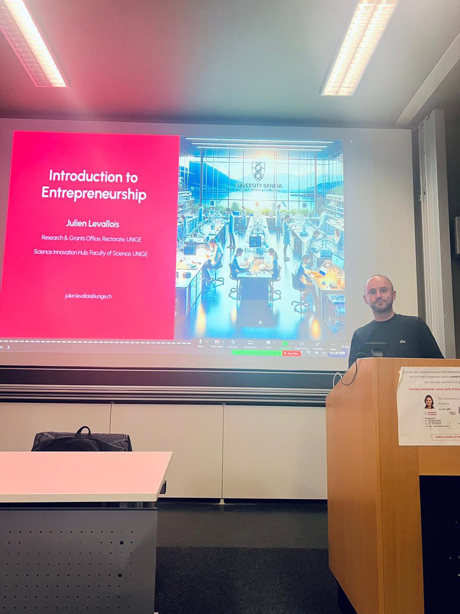 Post-Doc Association Unige (@apdunige) on Twitter photo Today’s Biology Club cheerfully welcomed Dr. <a href="/JuLevallois/">Julien Levallois 🚀</a>, manager of the Science Innovation <a href="/HubUnige/">Science Innovation Hub - UNIGE</a>, that guided us along the path of entrepreneurship in translating scientific discoveries into marketable solutions 🧪👩💻If you seek advice for creating a startup, reach them out! Today’s Biology Club cheerfully welcomed Dr. <a href="/JuLevallois/">Julien Levallois 🚀</a>, manager of the Science Innovation <a href="/HubUnige/">Science Innovation Hub - UNIGE</a>, that guided us along the path of entrepreneurship in translating scientific discoveries into marketable solutions 🧪👩💻If you seek advice for creating a startup, reach them out!