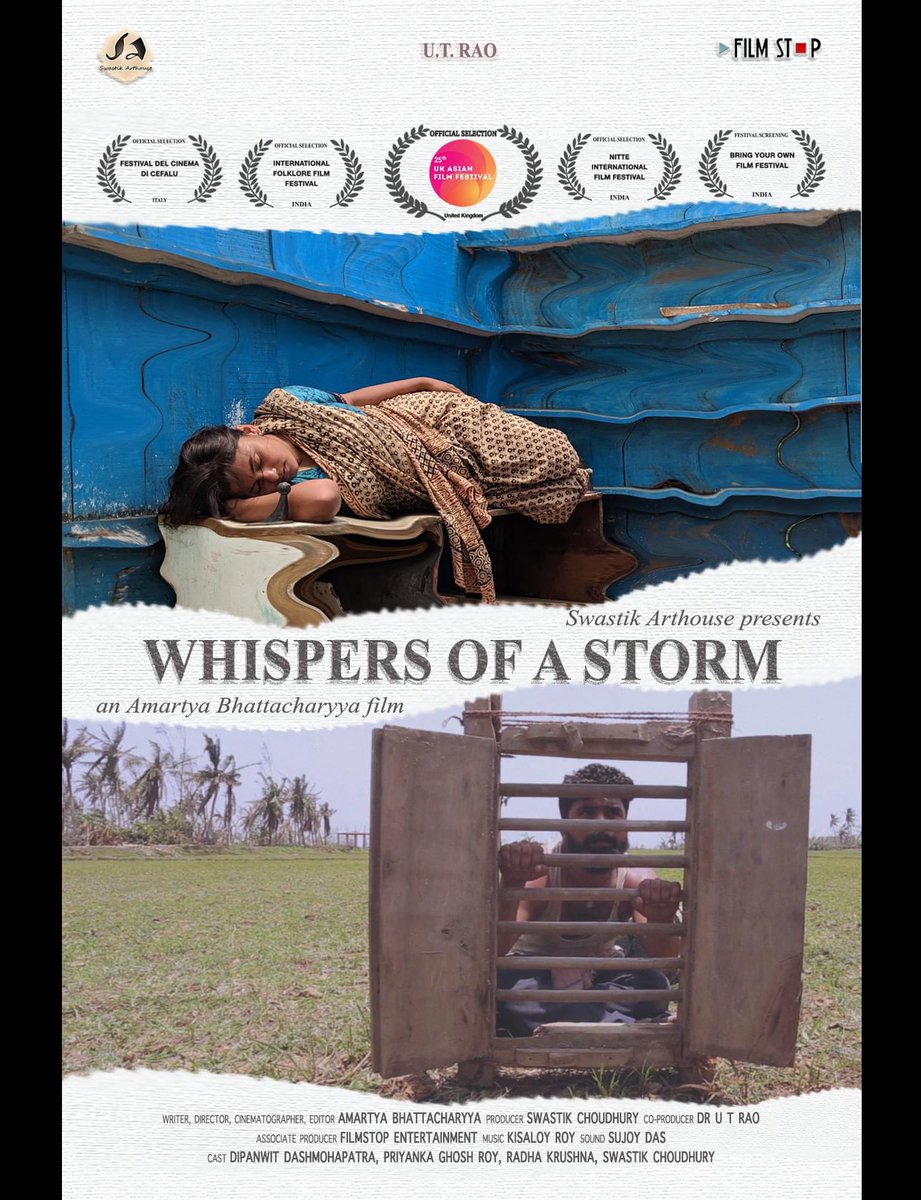 svastik_arts's tweet photo. February is back and with it #BYOFF - the beach film festival at Puri. 

We are showing #WhispersOfAStorm based on cyclone #Fani on 24th Feb (Sat).

If you can make it to Puri, please catch our film. Fest runs from 21 to 25. See ya there!

#swastikarthouse #OdiaCinema #indiefilms https://t.co/J8prUhDSgD