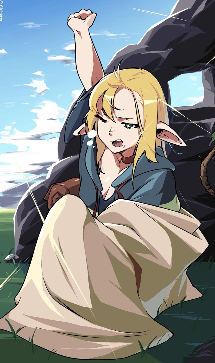 hatotheman's tweet image. Wakey Wakey, Marcille
寝起きマルシル
#ダンジョン飯