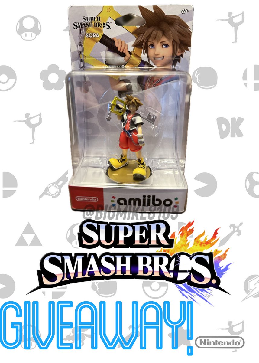 Follow-RT-Like to enter to win a Super Smash Bros Sora Amiibo giveaway! Ends 2/23/24, winner picked at random, open worldwide.