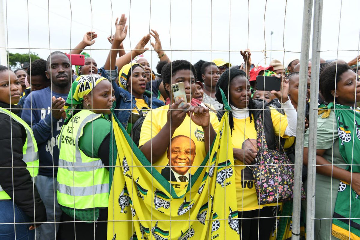 In the face of challenges, the ANC's love for the people endures, matched only by the unwavering support and affection received in return. Today’s #ANCManifestoLaunch ANCManifestoLaunch build-up program at Dr. JL Dube Stadium, under the leadership of President Ramaphosa, was an