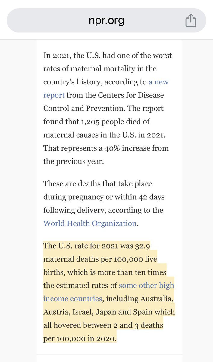 USA already has the highest #MaternalMortality and #InfantMortality rates in the developed world - 
Yet #Republicans want #EveryFertileFemale to be forced to deliver a baby every 12-18 months.

Why aren’t they guaranteeing #HealthCare for these women/babies? 
#HealthCareIsProLife