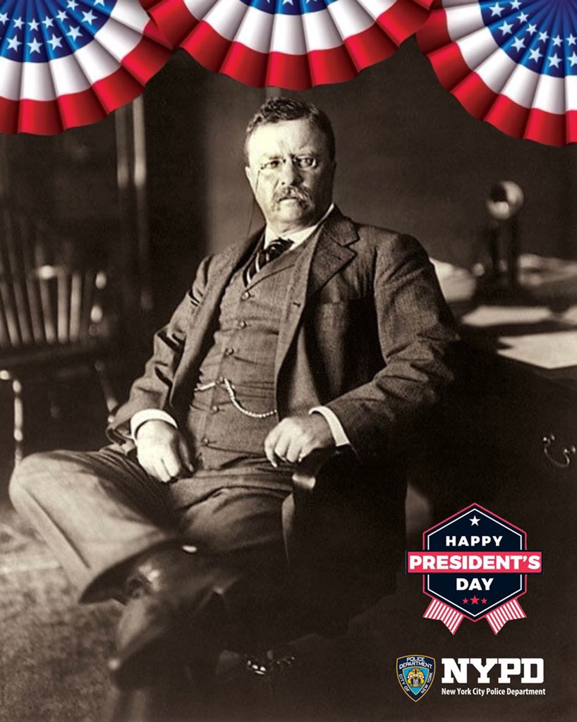 Between 1895 \u0026 1897, Theodore Roosevelt presided on the NYC Board of Police  Commissioners, later holding offices as the governor of NY \u0026 the 26th  President of the US. His legacy lives, image size:818x1024