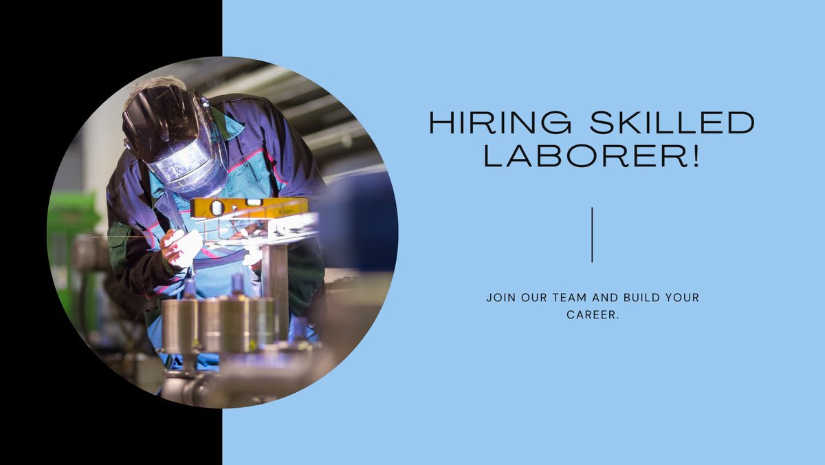 💪🔨 Unlock Your Potential! 🔨💼

We're in search of a skilled laborer to join our dedicated team! If you're ready to showcase your expertise and make an impact, now is the time! 🌟 Let's build a brighter future together! 🏗️🚀

#HiringNow #SkilledLaborer #JoinOurCrew...