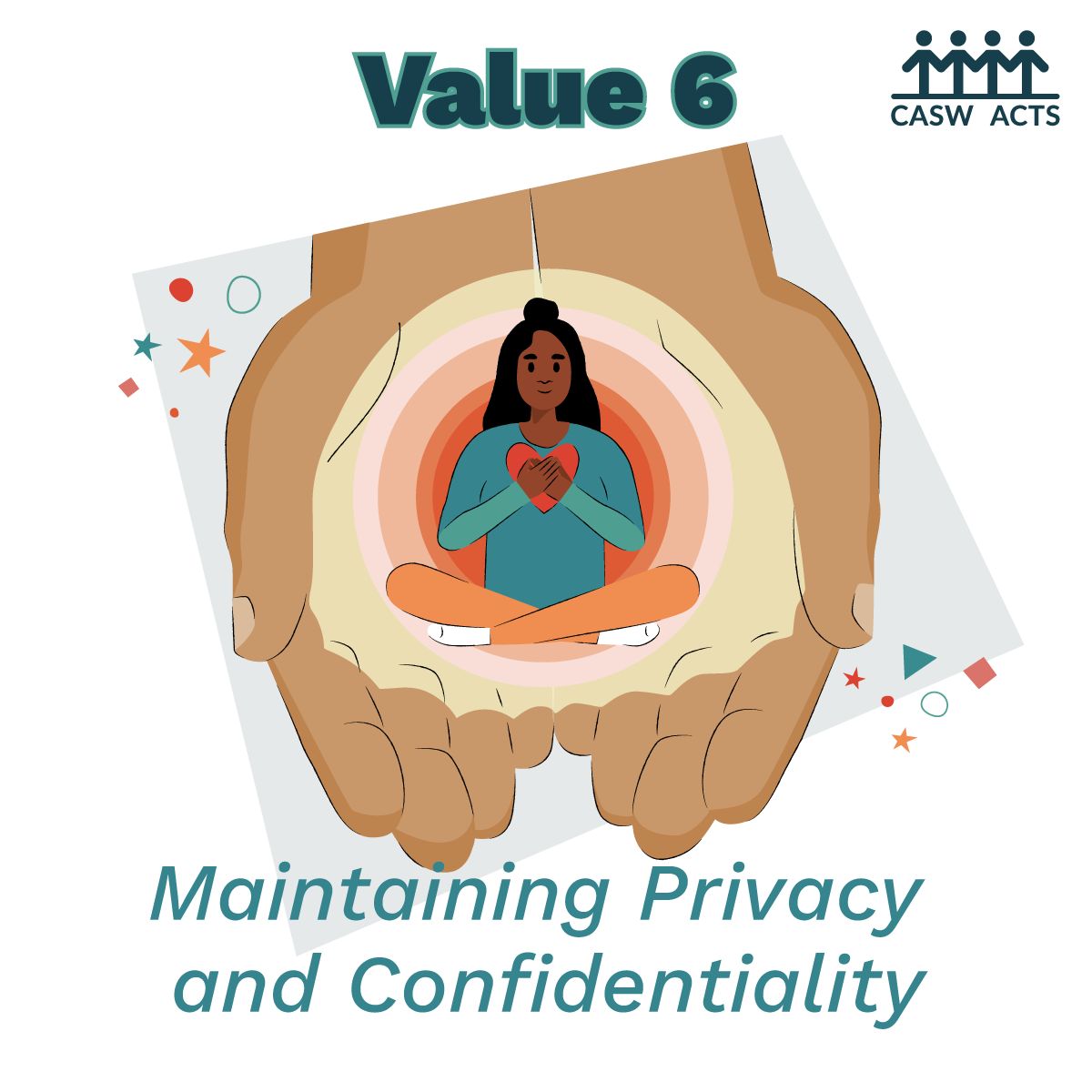 Today we shine a light on Value 6️⃣ of the new CASW Code of Ethics : Maintaining Privacy and Confidentiality. Learn about professional obligations and how to safeguard the trust placed in confidential relationships. Learn more here: casw-acts.ca/en/casw-code-e…