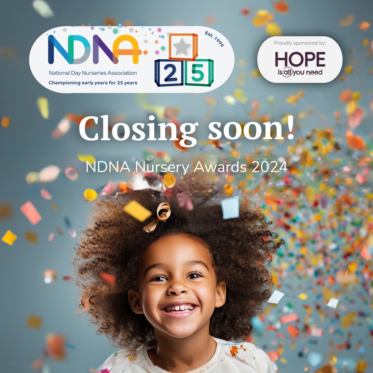NDNAtalk's tweet photo. 🌟 CLOSING SOON: #NDNAAwards 🌟

If you have entered and have not uploaded your evidence and completed the Application questions your entry will not be valid for your chosen award.

There's still time to register and enter before 29 February at: https://t.co/YFZmrxYIR0 https://t.co/1L605QwDk6