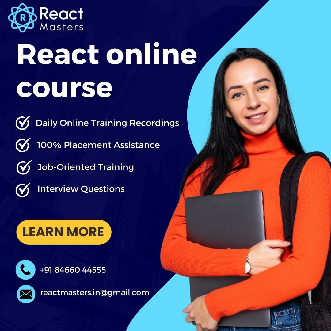 Reactmasters_'s tweet image. React course offers in-depth tutorials,real-world projects, and constant support to help you become a proficient React developer with 100% pacements.Don&apos;t miss this opportunity🤩
For More details visit us at:reactmasters.in 
#React #reacttraininginhyderabad #reactjs
