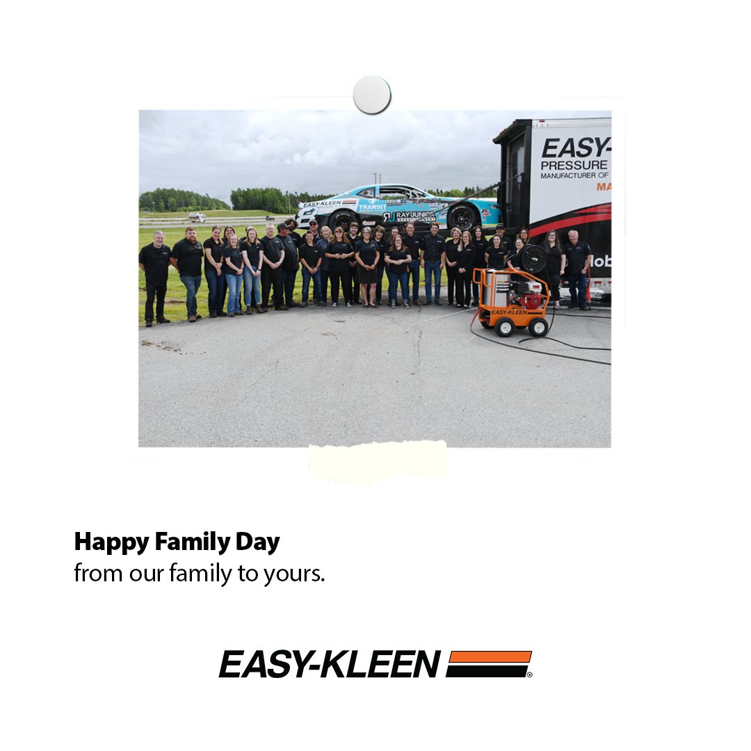 Take time to be thankful for the loved ones around you this Family Day. Happy Family Day from Easy-Kleen! Family Run, since 1982.