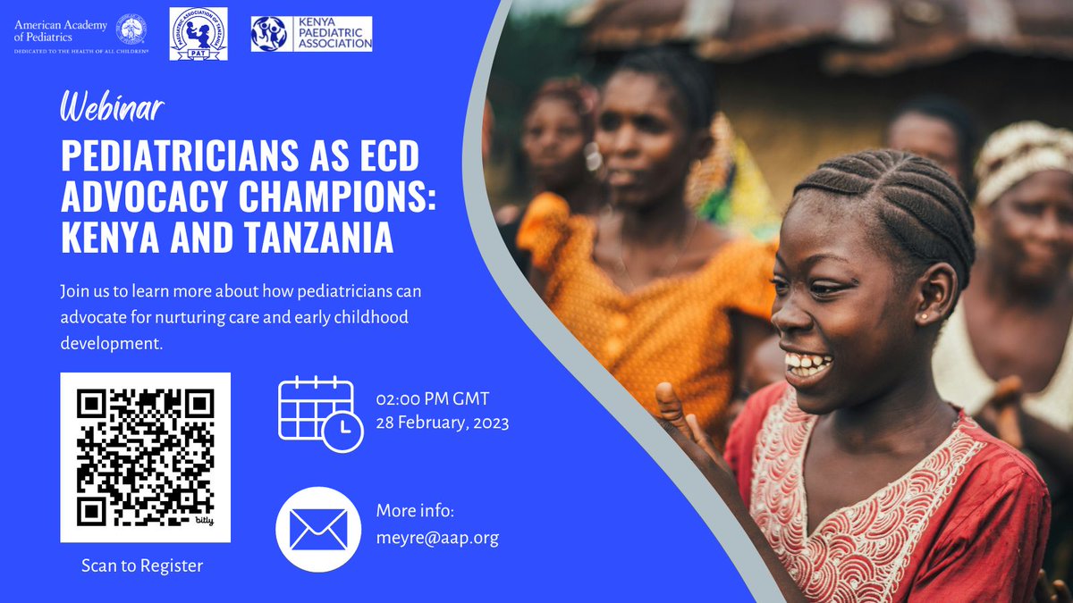 Pediatricians are important advocates for early childhood development support and monitoring. Learn about our work with #ECD Champions at @Kenyapaeds @paediatricstz in an upcoming webinar on 28 Feb: buff.ly/3Su9Lqk @hiltonfound