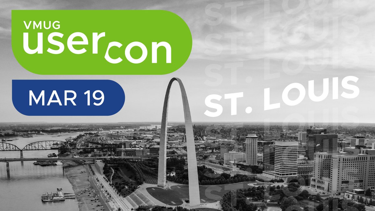 VMware User Group (@myvmug) on Twitter photo It'll be here before you know it - Your #STLVMUG UserCon is just ONE MONTH away on 3/19! Join in for a special session from keynote speaker <a href="/hcmccain/">chris mccain</a>, a fantastic networking opportunity, fun prizes, & more. Haven't signed up yet? It's free!
RSVP: bit.ly/3u79C4g It'll be here before you know it - Your #STLVMUG UserCon is just ONE MONTH away on 3/19! Join in for a special session from keynote speaker <a href="/hcmccain/">chris mccain</a>, a fantastic networking opportunity, fun prizes, & more. Haven't signed up yet? It's free!
RSVP: bit.ly/3u79C4g