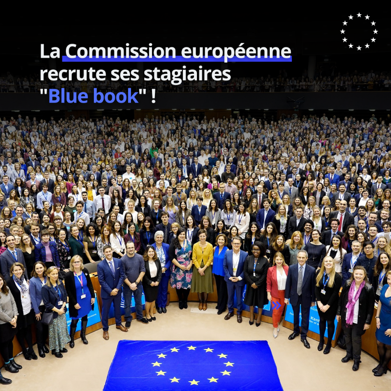 UEFrance's tweet photo. Deux fois par an, la Commission européenne recrute des stagiaires rémunérés pour une période de 5 mois 👩👨

📅 Les inscriptions sont ouvertes jusqu'au 15 mars pour la session d'octobre 2024 ↓

#BlueBook