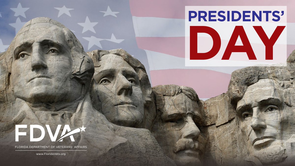 FDVA salutes all Veterans on Presidents Day. #FDVA #FLVets🇺🇸