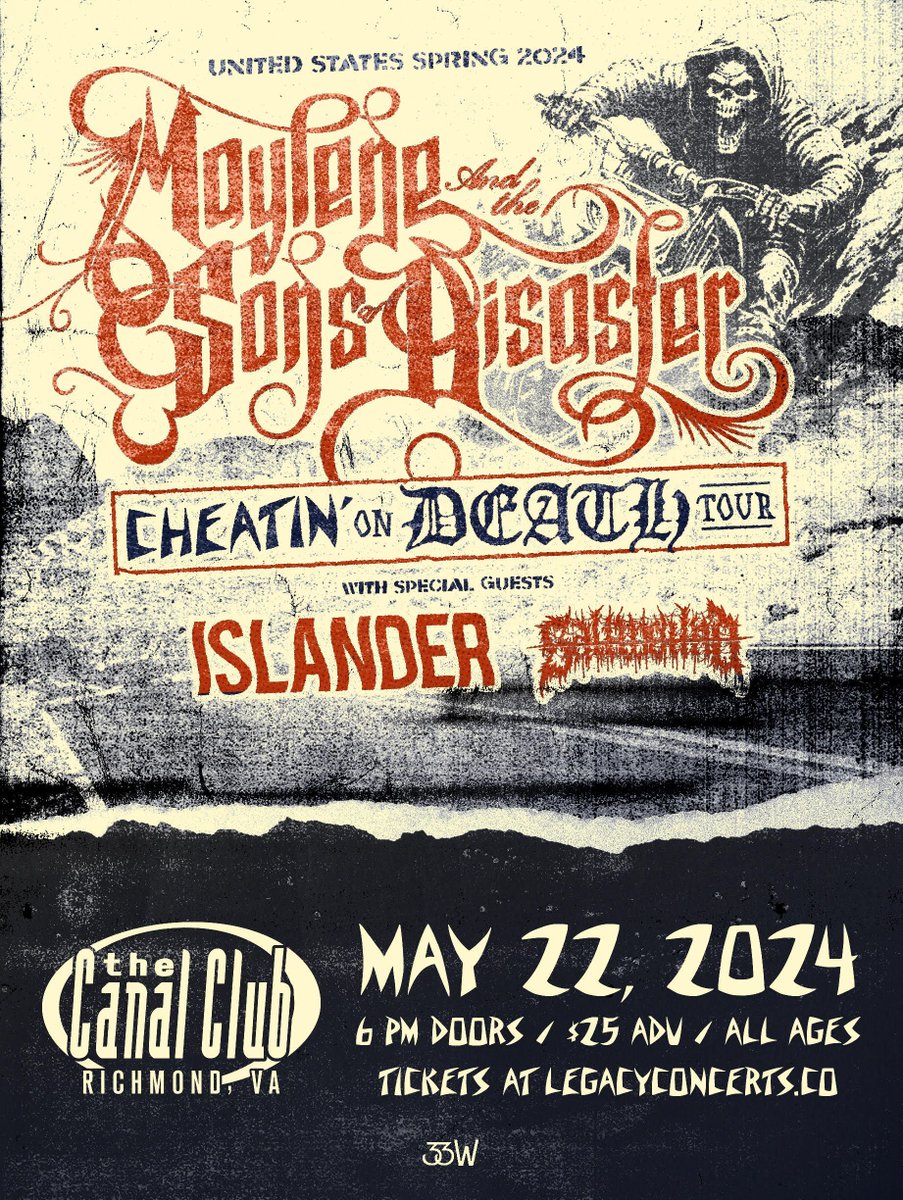 JUST ANNOUNCED: @MATSOD with special guests @ISLANDER_band and @saltwoundca on May 22nd at @TheCanalClub! Tickets on sale Friday at 10AM EST