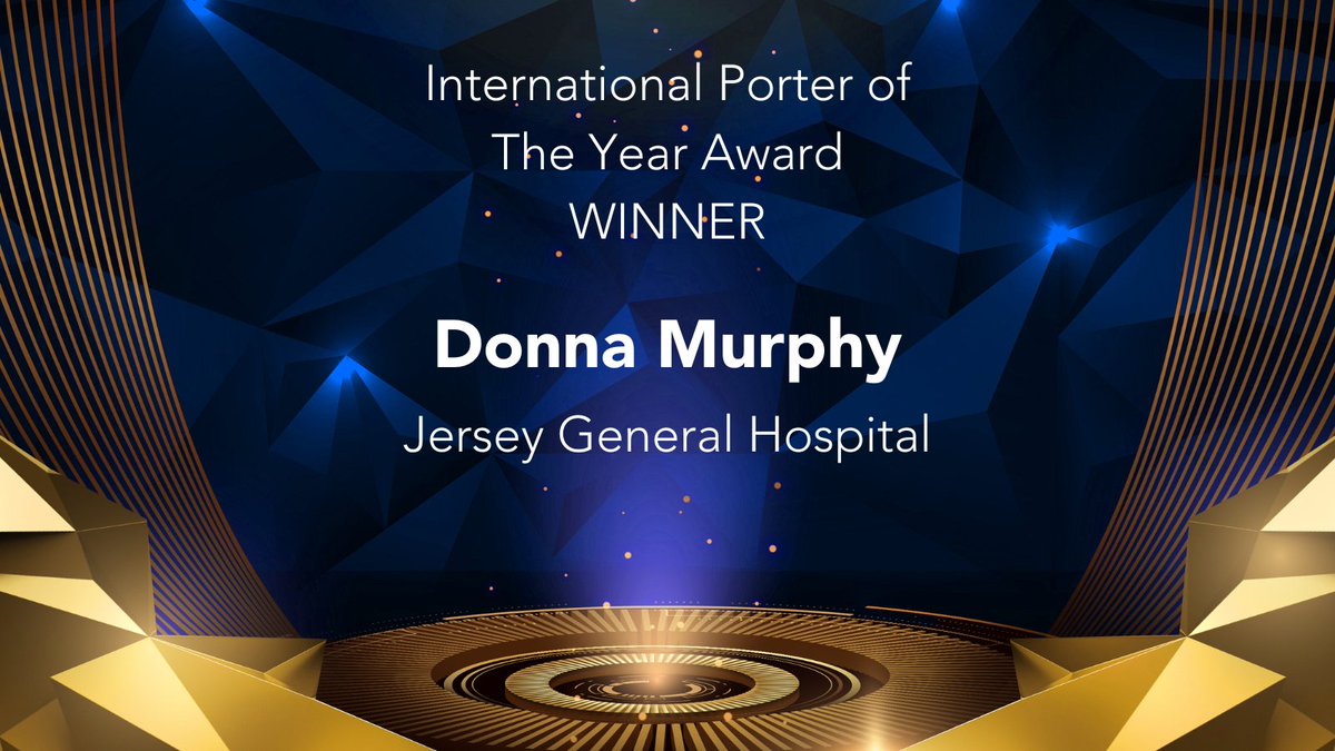 The National MyPorter Awards 2024, in association with @NHSEngland, International Porter of The Year Award Winner Donna Murphy @GovJsyHCS @GovJersey Keep an eye out for the next winner announcement! #MyPorterAwards #HealthcareHeroes #Awards