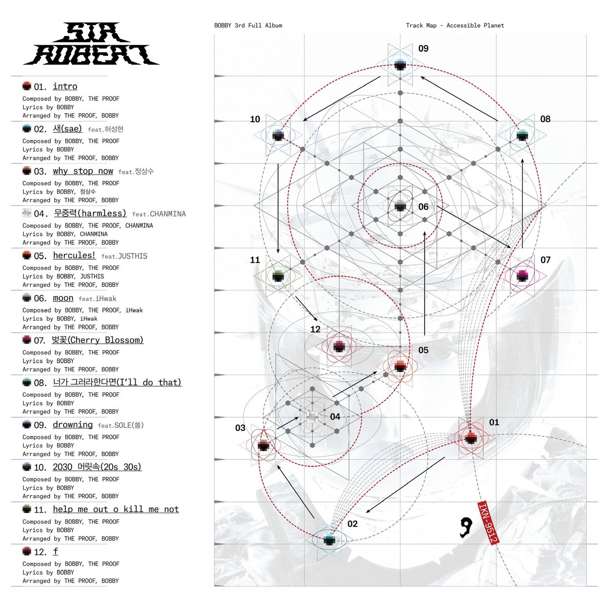 track map

1. intro
2. 새(sae) (Feat.허성현(Huh))
3. why stop now (Feat.정상수)
4. 무중력(harmless) (Feat. CHANMINA)
5. hercules! (Feat.JUSTHIS)
6. moon (Feat.iHwak)
7. 벚꽃(Cherry Blossom)
8. 너가 그러라한다면 (I’ll do that)
9. drowning (Feat. SOLE(쏠))
10. 2030 머릿속(20s 30s)