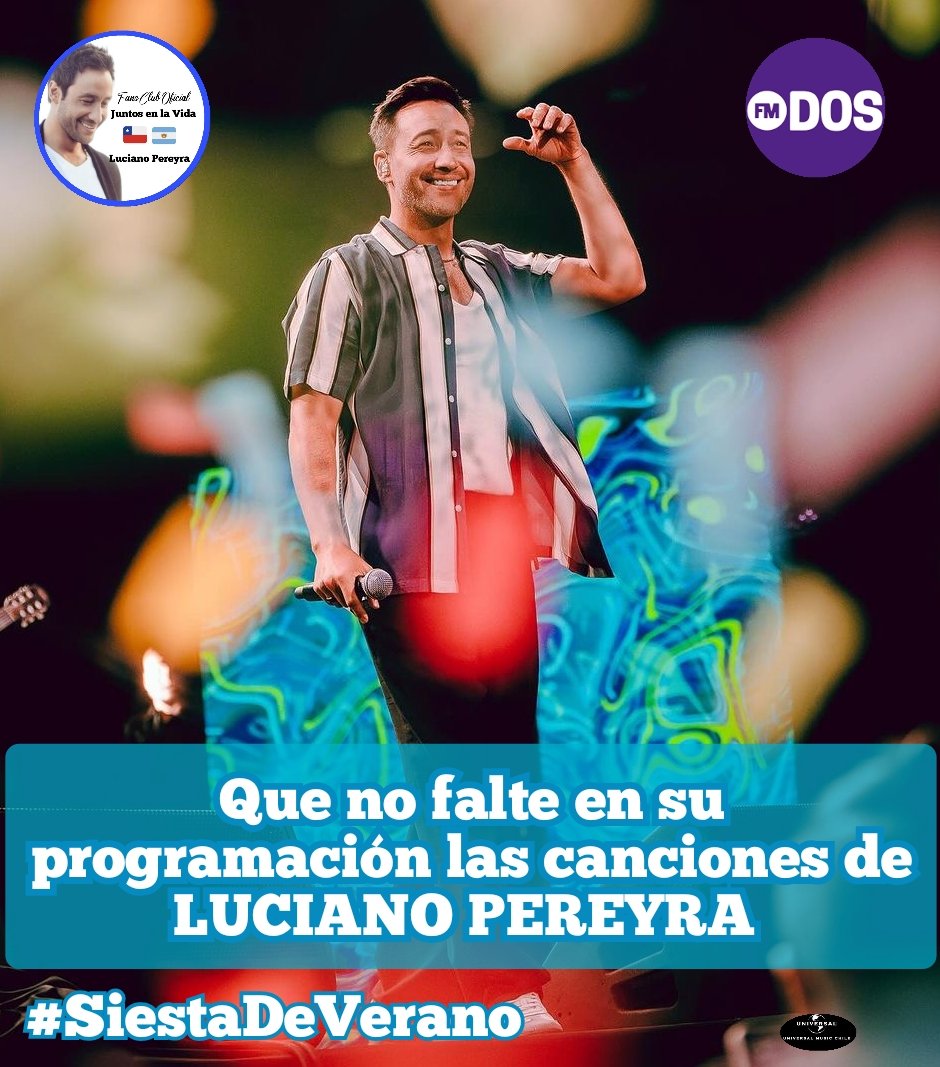solcitalu's tweet photo. Muy buena semana para todos!!!
Gracias amigos de @FMDOS por alegrarnos los días con la música de nuestro @LucianoPereyra, somos @Juntosenlavida 😘😘😘😘 Cariños!! https://t.co/yp4W1VKFfU