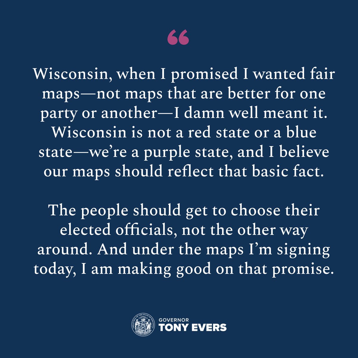 Governor Tony Evers tweet media