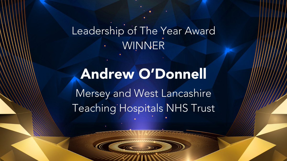 The National MyPorter Awards 2024, in association with @NHSEngland, Leadership of The Year Award Winner Andrew O’Donnell @MWLNHS Keep an eye out for the next winner announcement! #MyPorterAwards #HealthcareHeroes #Awards