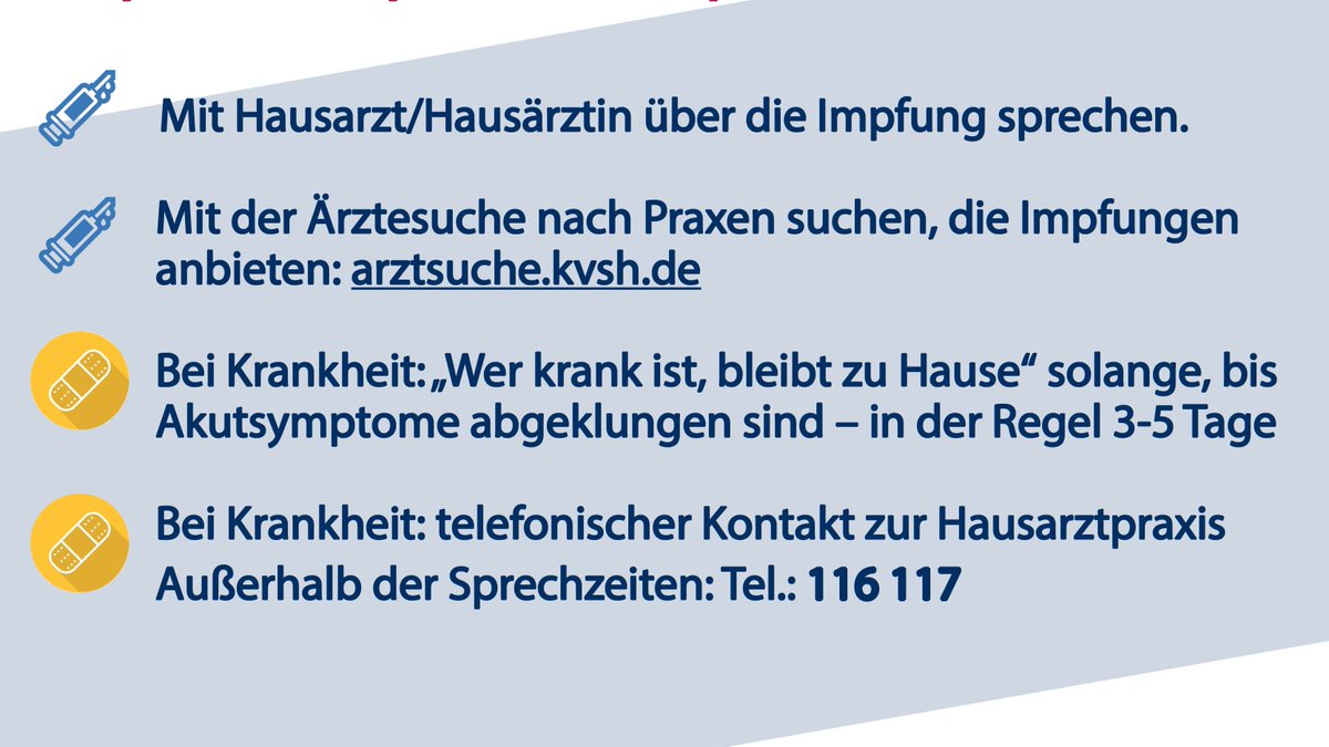 🌊 Der #Grippewelle entgegenstemmen: Impfstatus prüfen, #impfen lassen. #influenza #Grippe Weitere Info: t1p.de/Influenza_SH BZgA: infektionsschutz.de/erregersteckbr… Presseinfo: t1p.de/PresseInfo_Gri…