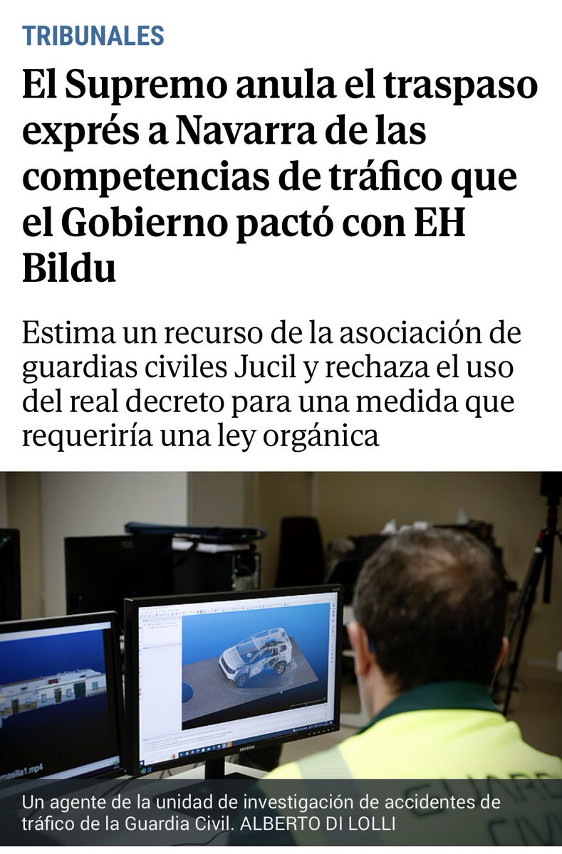 Buena noticia para Navarra y para la Guardia Civil. Peaje que había pactado el PSOE con Bildu para gobernar en Navarra.